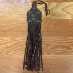 Repurposed Louis Vuitton charm tassel